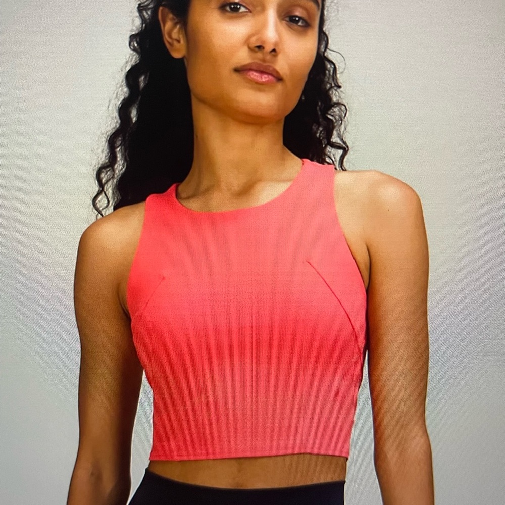 LULULEMON invigorate training tank top in pale rasberry